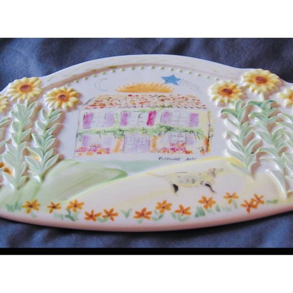 Vintage Pfaltzgraff, Ceramic Plate, Decorative Plate, Trivet, Pistoulet Design, - Picture 1 of 4